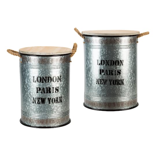 Organize It All Cobblestone Storage Bins, 2ct.